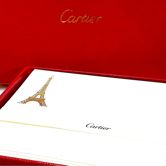 Cartier Office Rare Paris Eiffel Tower Cartier Stationery Set
